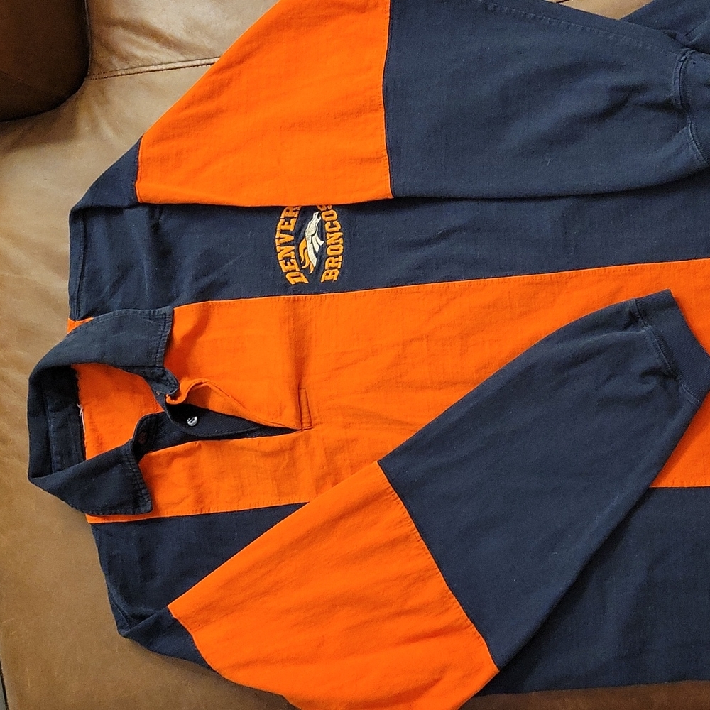 Denver Broncos Rugby Shirt Size M/L